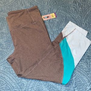 NWT Tangerine Color Block Leggings- Size-XXL